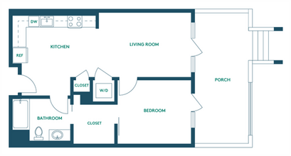 1Bed/1Bath C - Signature 442 442 floor plan